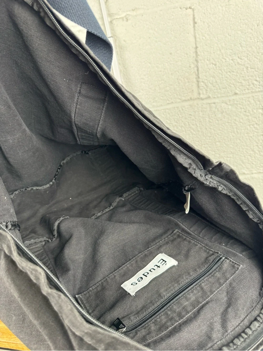 Études Studio August Weekend Bag Black Logo Canvas Duffel Travel Tote